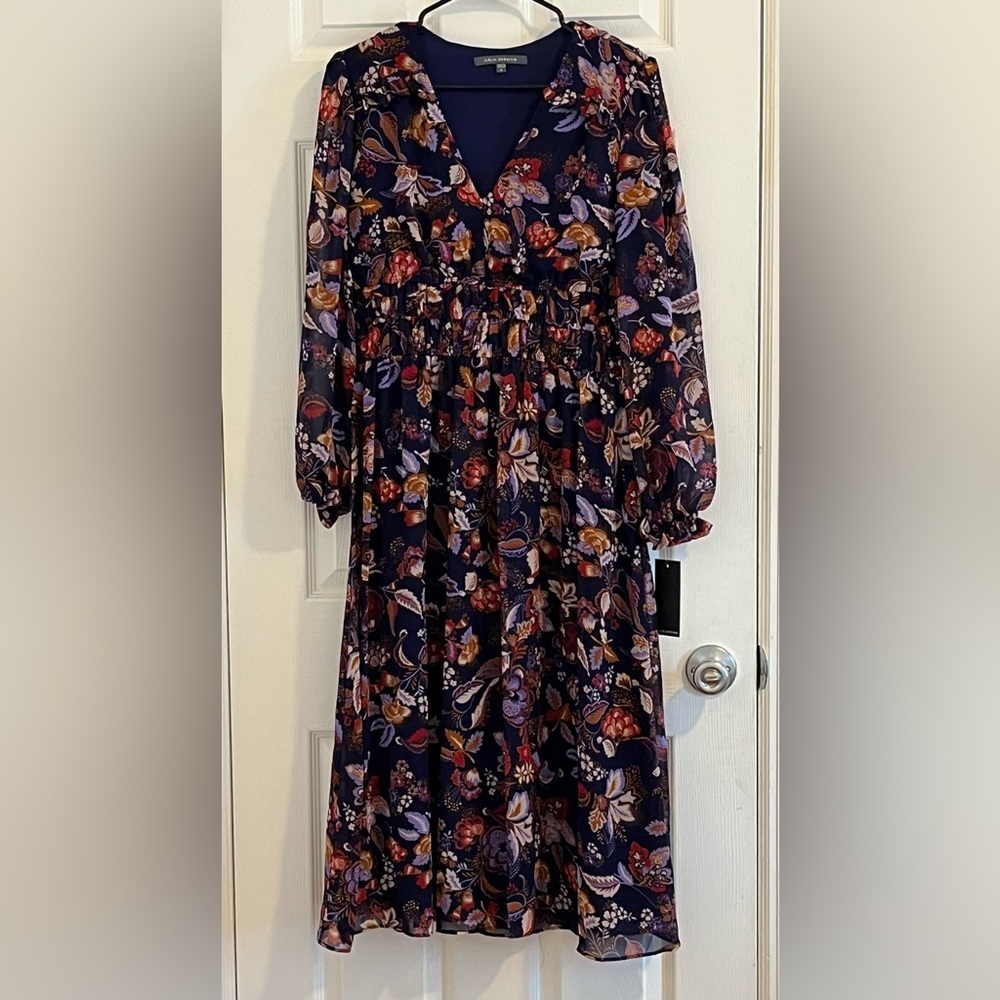 🌸 Julia Jordan Floral Midi Dress – Size 6 - Picture 12 of 12